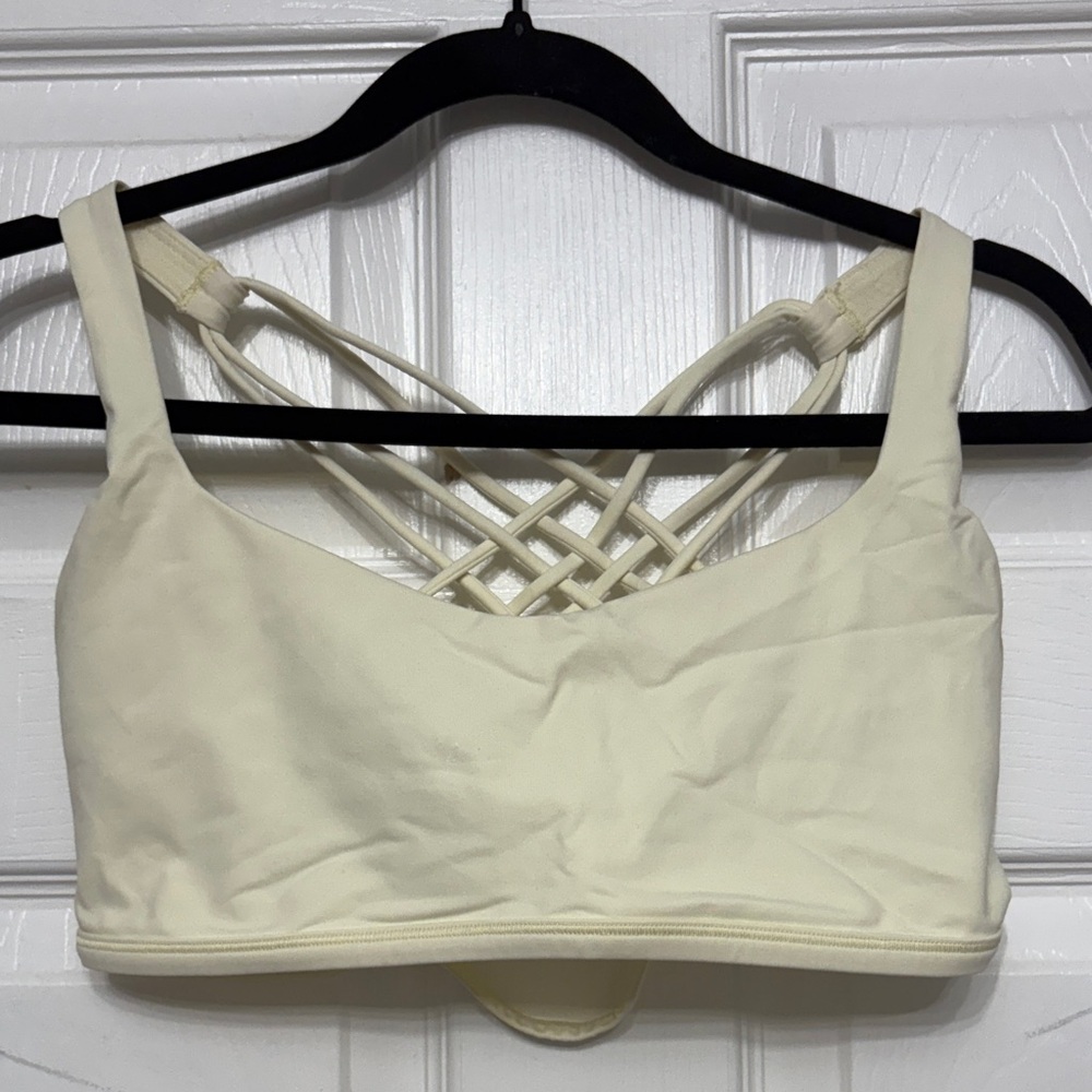 Lululemon Athletica Cream Crisscross Bralette